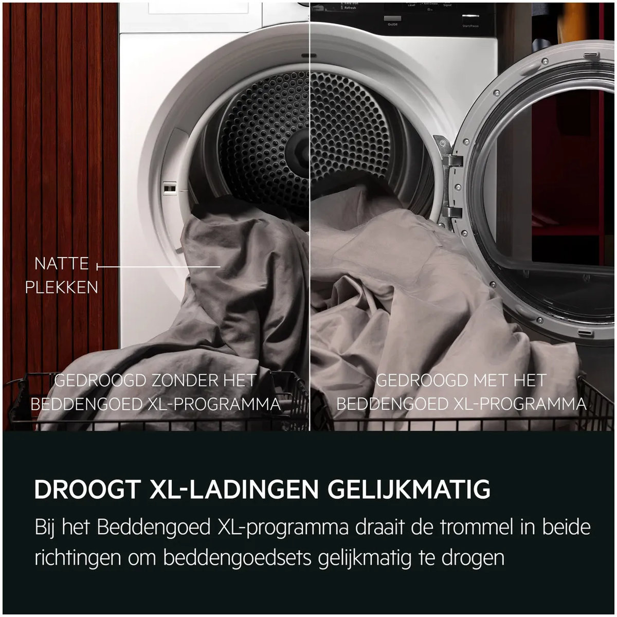 AEG TE7ONYX Zwart - Warmtepompdroger