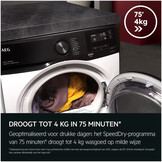 AEG TE7ONYX Zwart - Warmtepompdroger