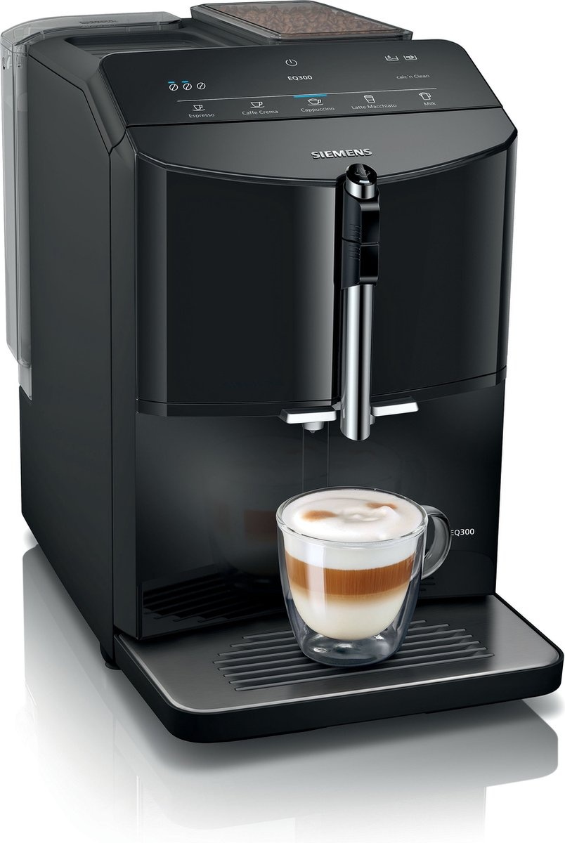 Siemens EQ300 TF301E09 Piano Black - Koffiemachine