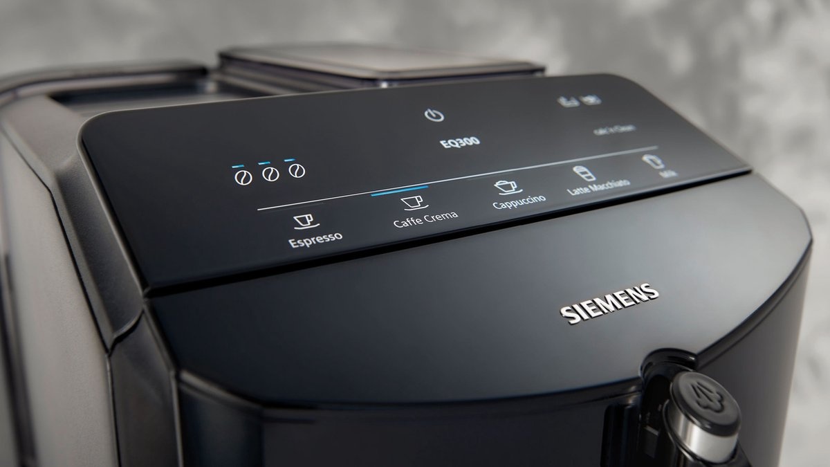 Siemens EQ300 TF301E09 Piano Black - Koffiemachine