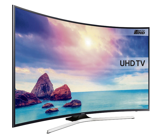 Samsung curved televisie