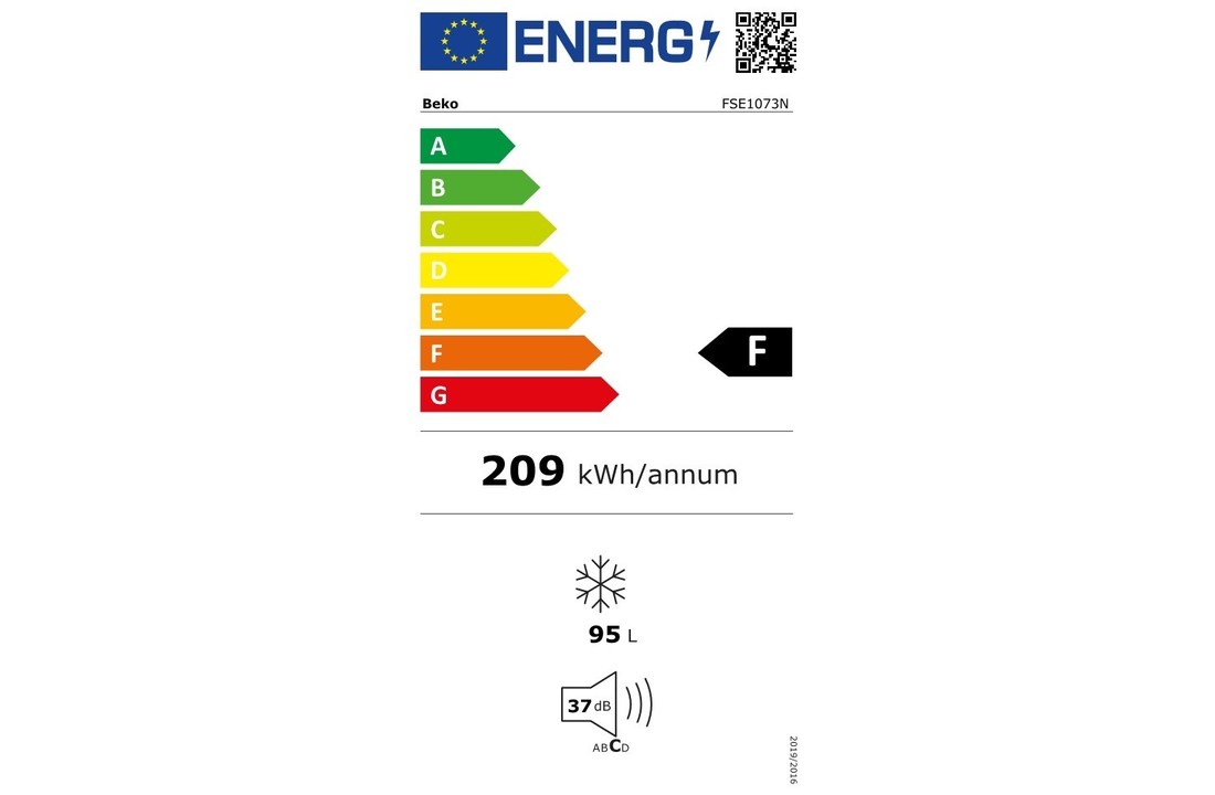 Beko tafelmodel diepvrieskast FSE1073N