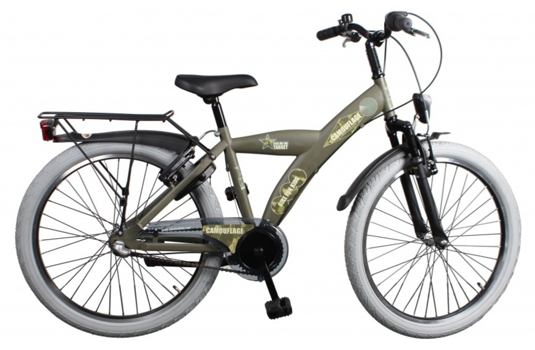 Bike Fun Camouflage 26 inch legergroen