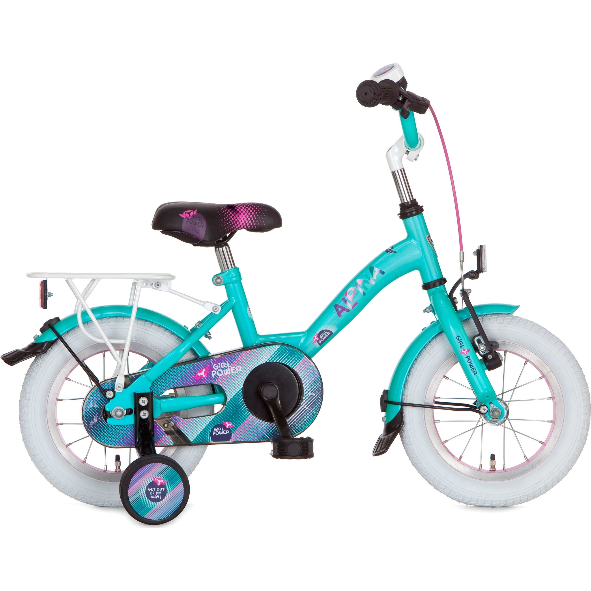 Alpina Girlpower meisjesfiets 12 inch Opal Green