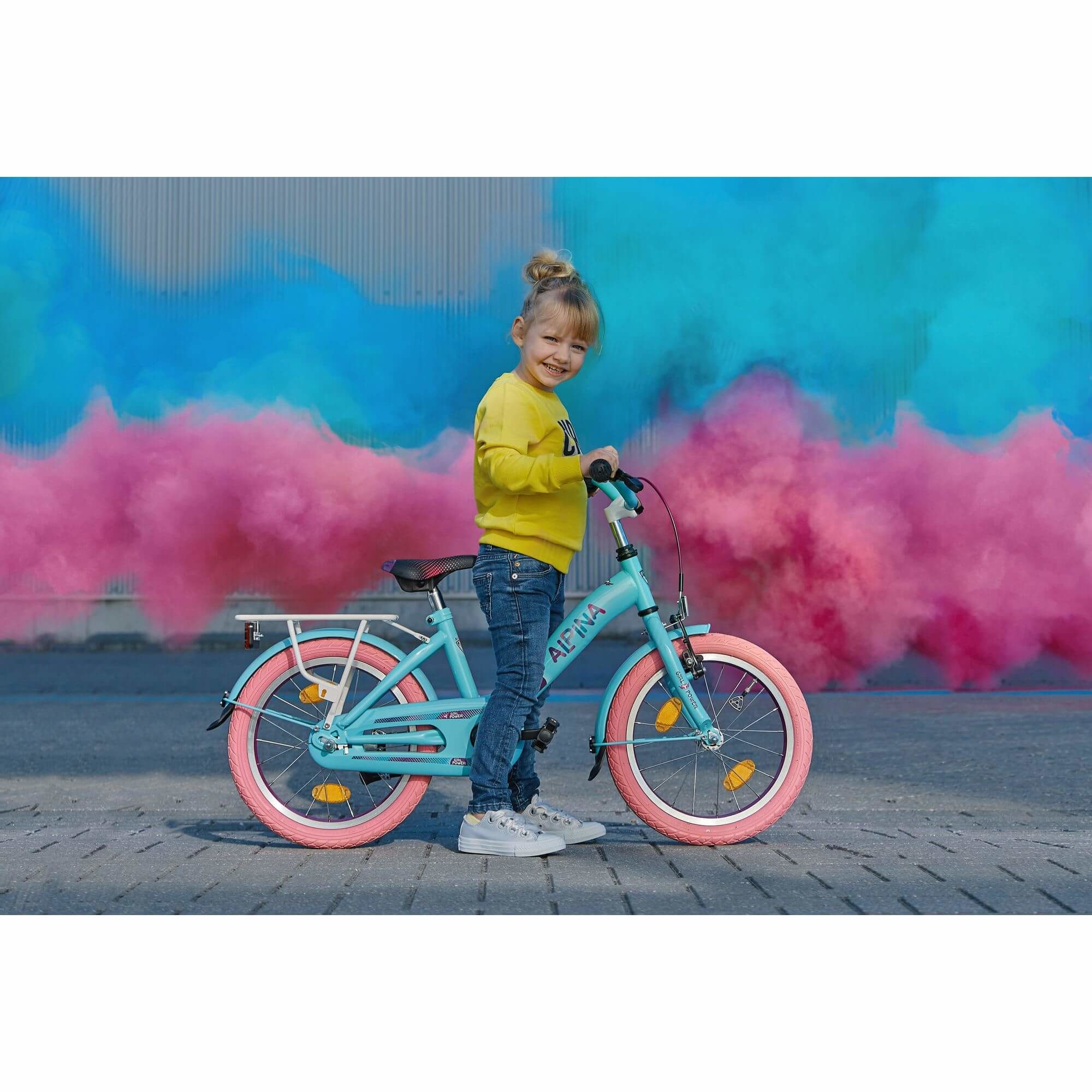 Alpina Girlpower meisjesfiets 12 inch Opal Green