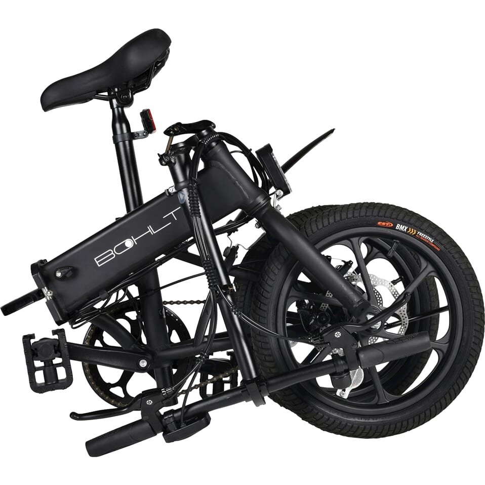 Bohlt elektrische vouwfiets R160 zwart