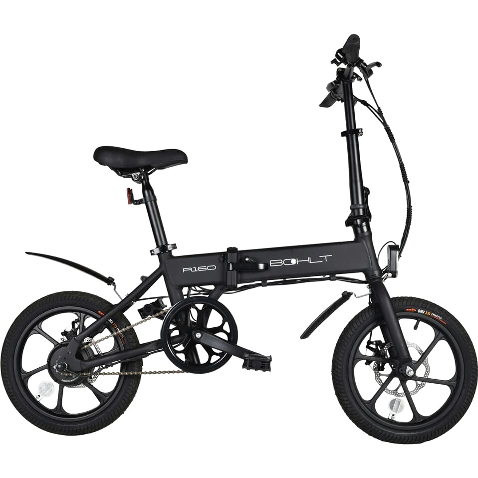 Bohlt elektrische vouwfiets R160 zwart