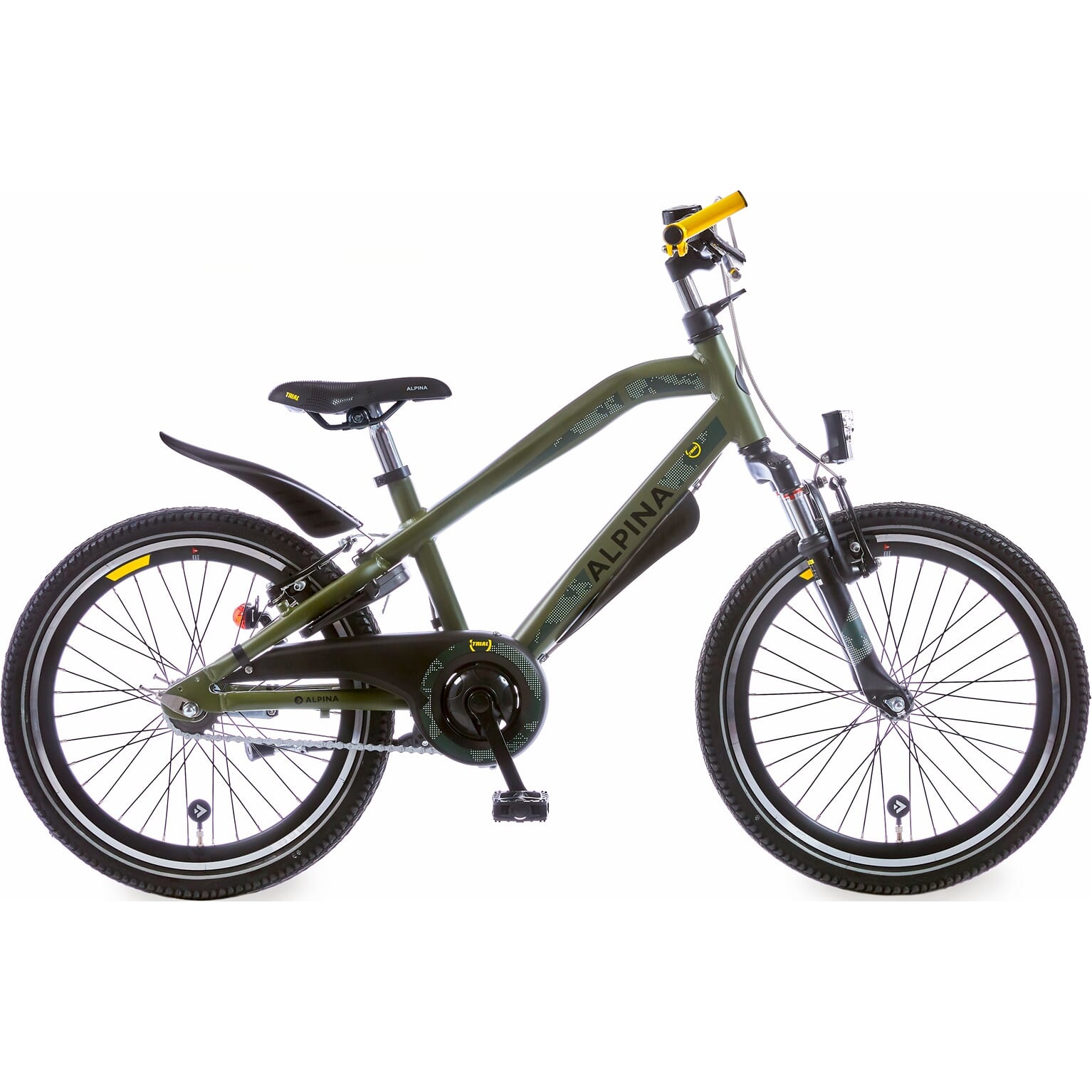 Alpina Trail jongensfiets 22 inch Survival Green Matt