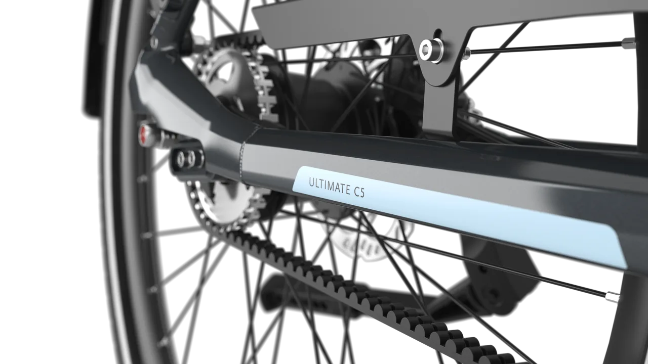 Gazelle Ultimate C5 HMB BELT 500Wh Heren Anthracite grey (mat)