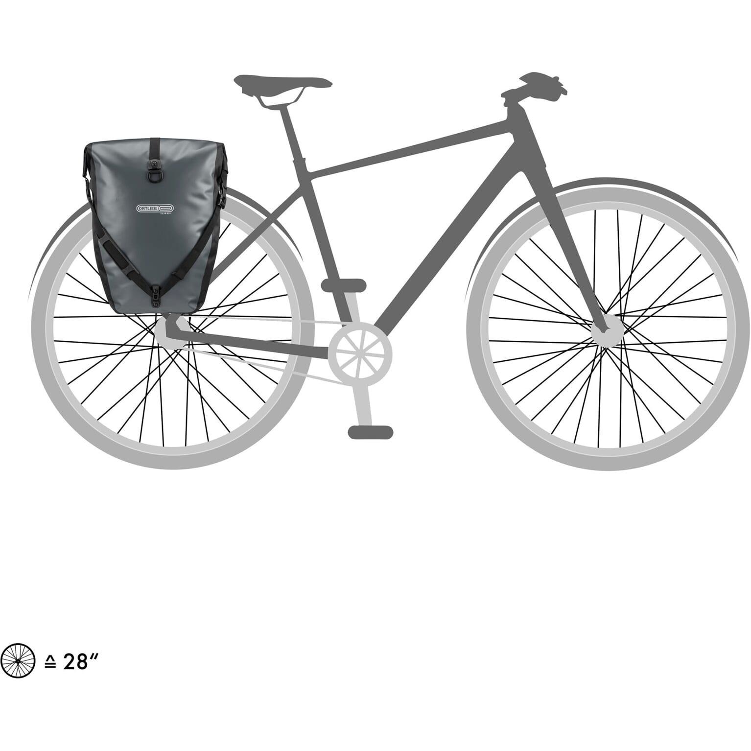 Ortlieb fietstas Back-Roller Classic 40L asphalt black