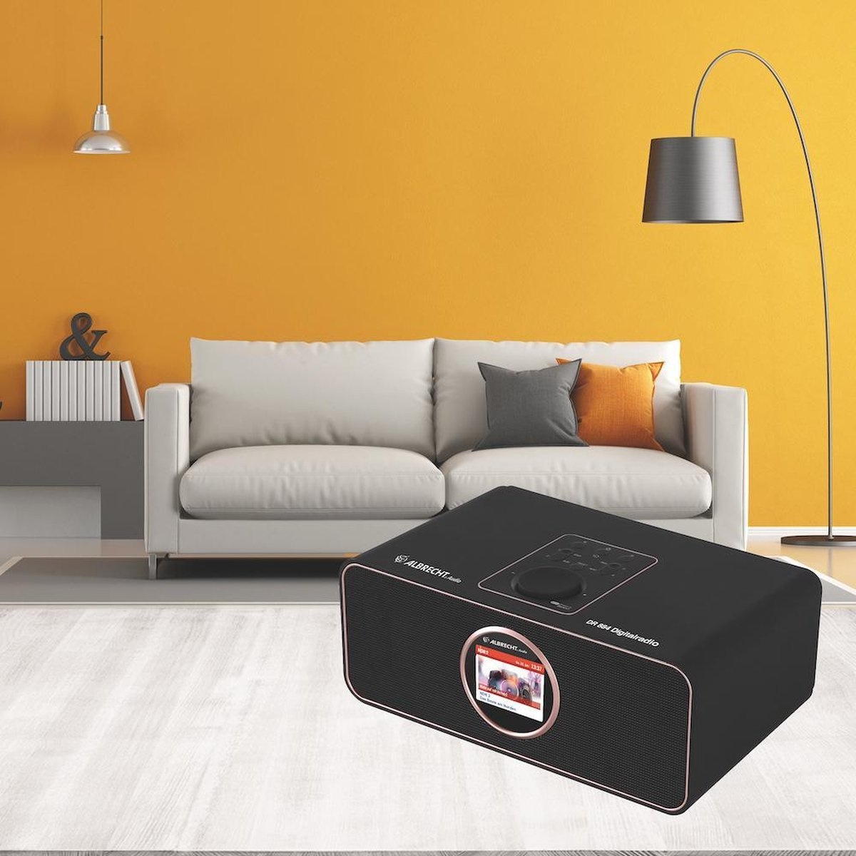Albrecht DR 884 DAB+/FM internetradio zwart.