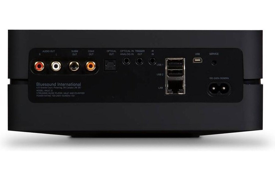 Bluesound Vault 2i Zwart Multiroom muziekstreamer - Versterker