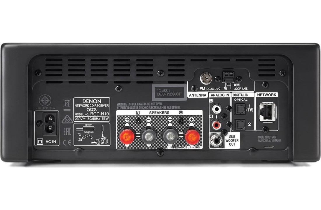 Denon CEOL N10 Zwart - Radio
