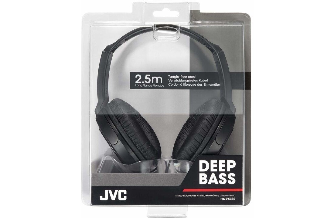 JVC HA-RX330-E (Zwart) - Over-ear koptelefoon