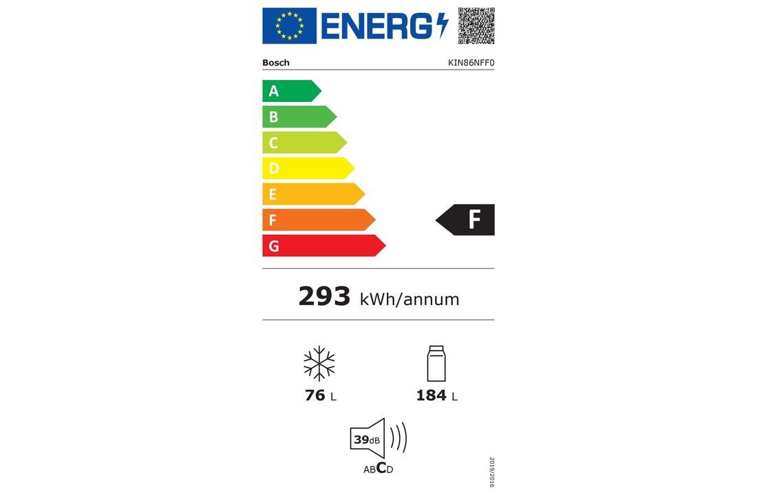 Bosch KIN86NFF0 - Inbouw koel-vriescombinatie