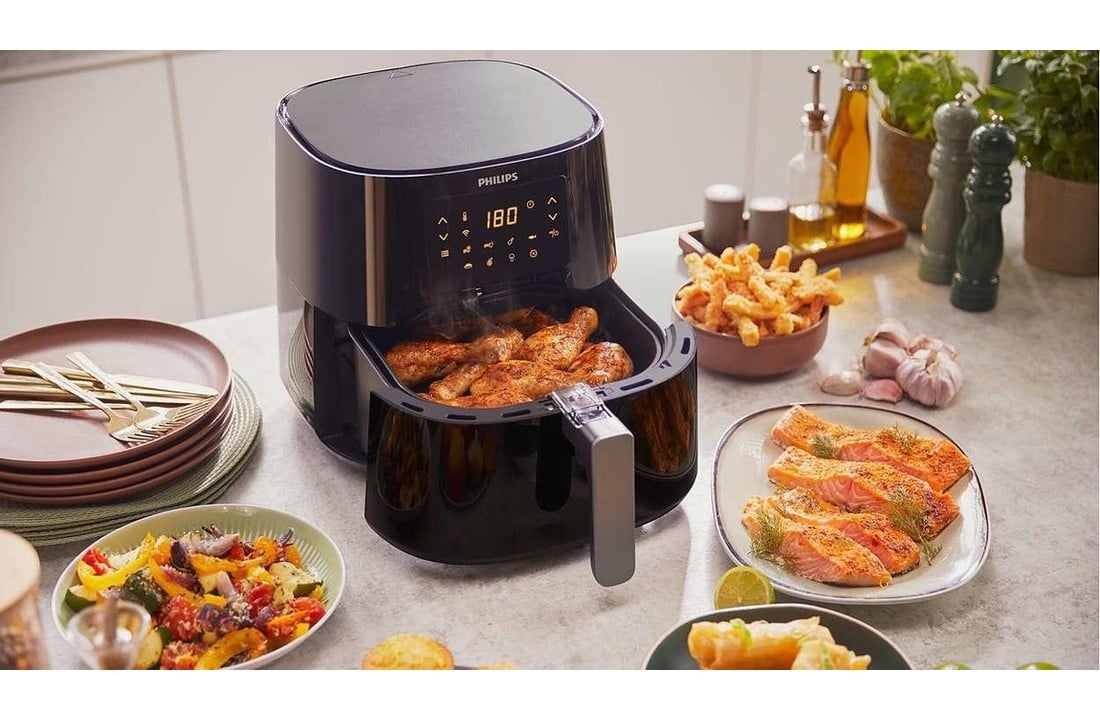 Philips HD9280/70 Essential Connected Airfryer XL - Hetelucht friteuse -