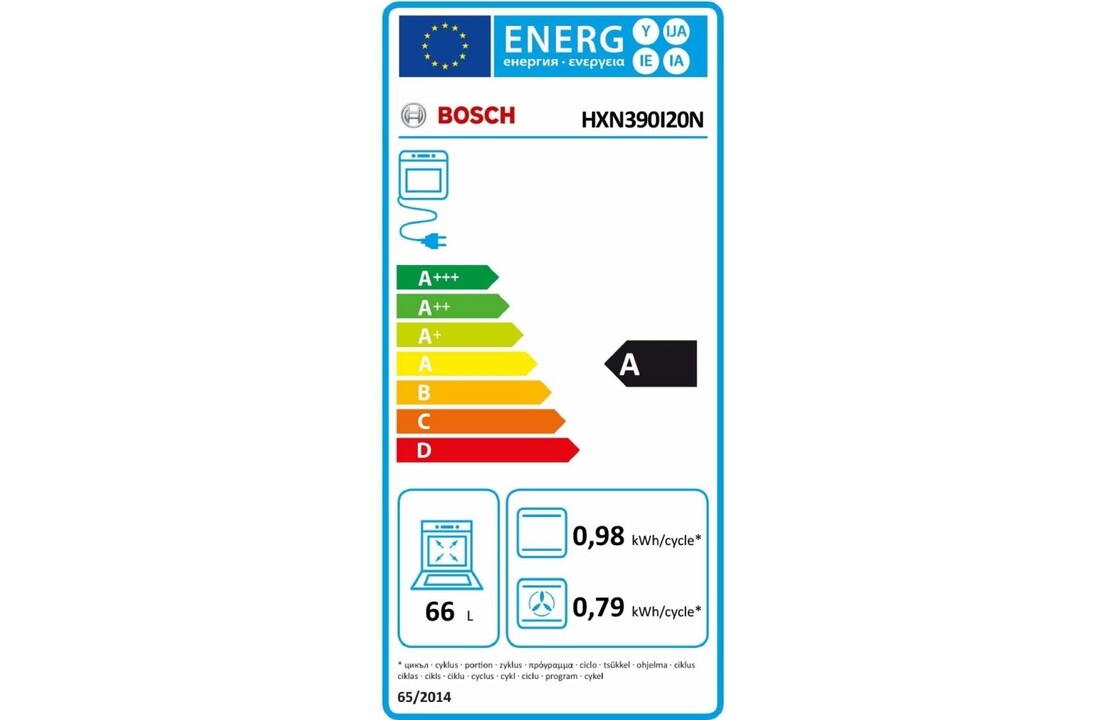 Bosch EXCLUSIV HXN390I20N Gasfornuis - Gasfornuis