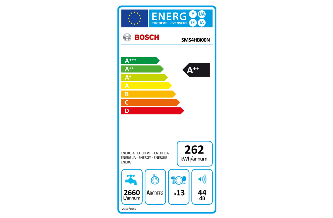 Bosch EXCLUSIV SMS4HBI00N - Vrijstaande vaatwasser
