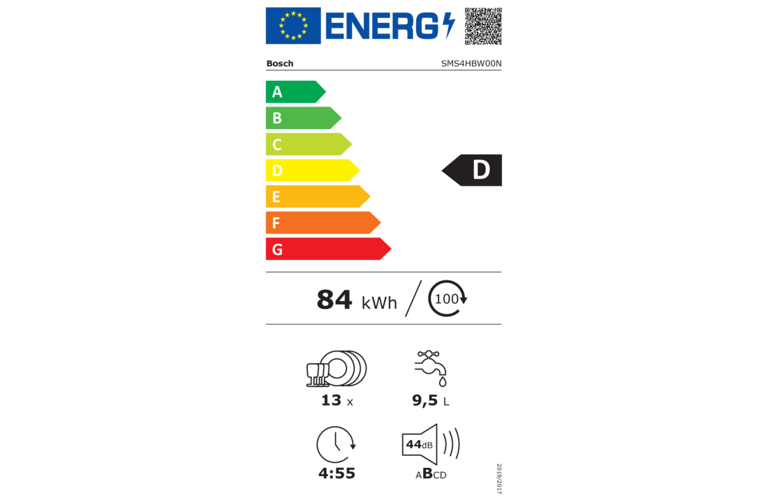 Bosch EXCLUSIV SMS4HBW00N - Vrijstaande vaatwasser