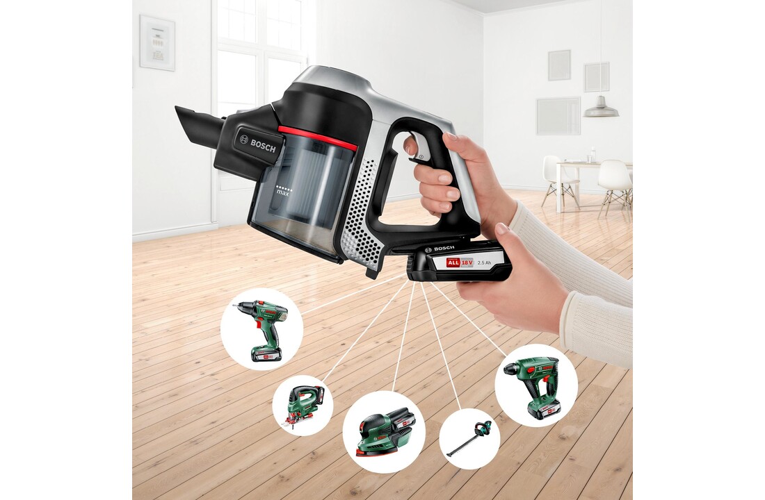 Bosch Unlimited 6 BBS612PCK - Steelstofzuiger