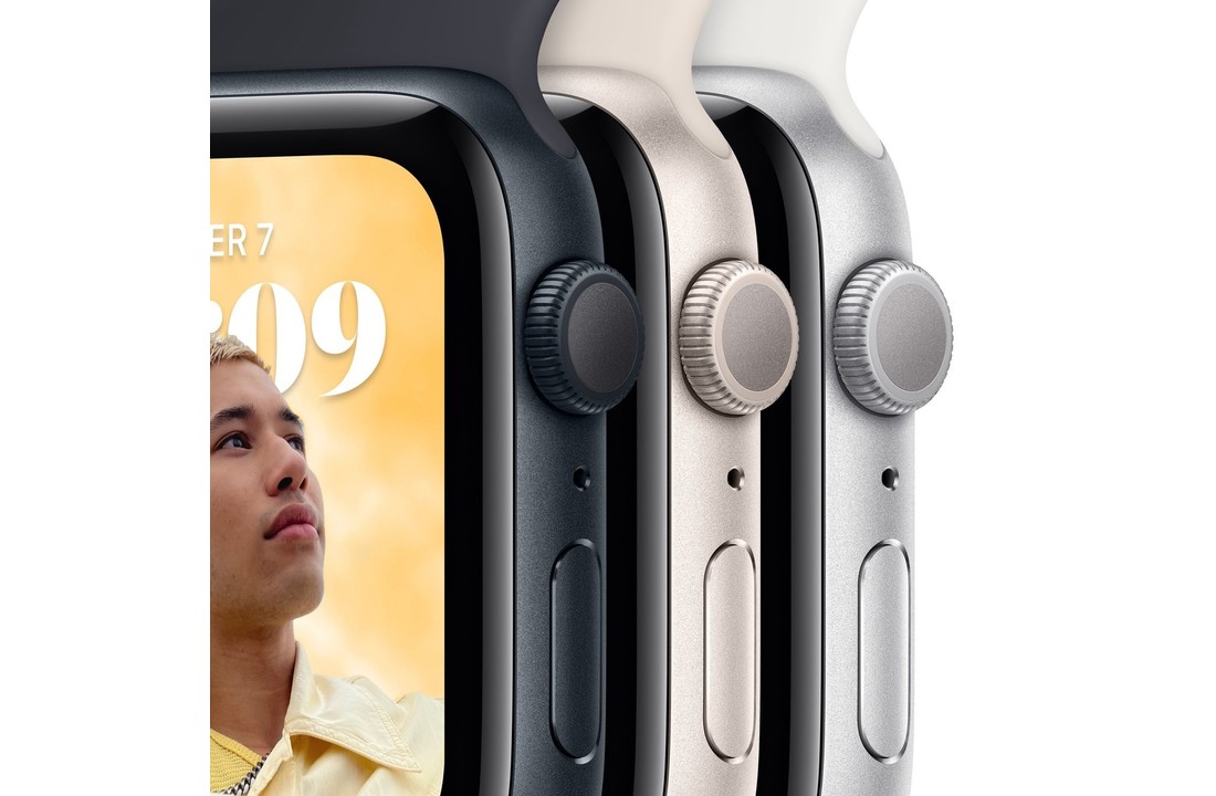 Apple Watch SE (2022) 44mm Zilver Aluminium - Smartwatch