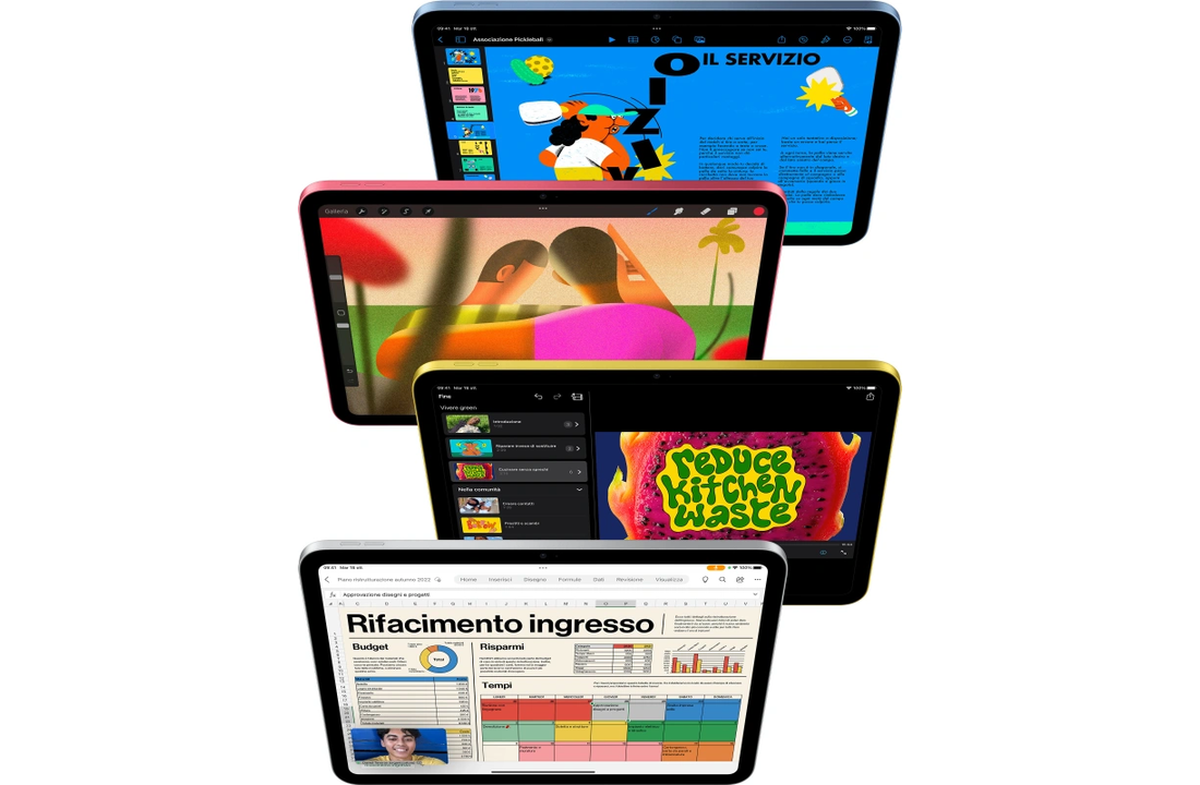 Apple iPad (2022) Wifi 64 GB Zilver - Tablet