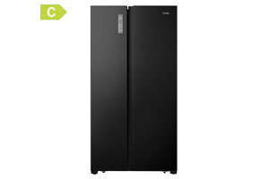 ETNA AKV678ZWA - Amerikaanse koelkast C-label Zwart.