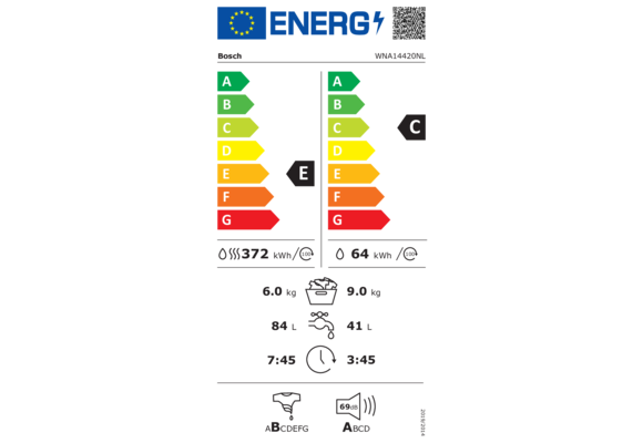Bosch WNA14420NL - Was-droogcombinatie