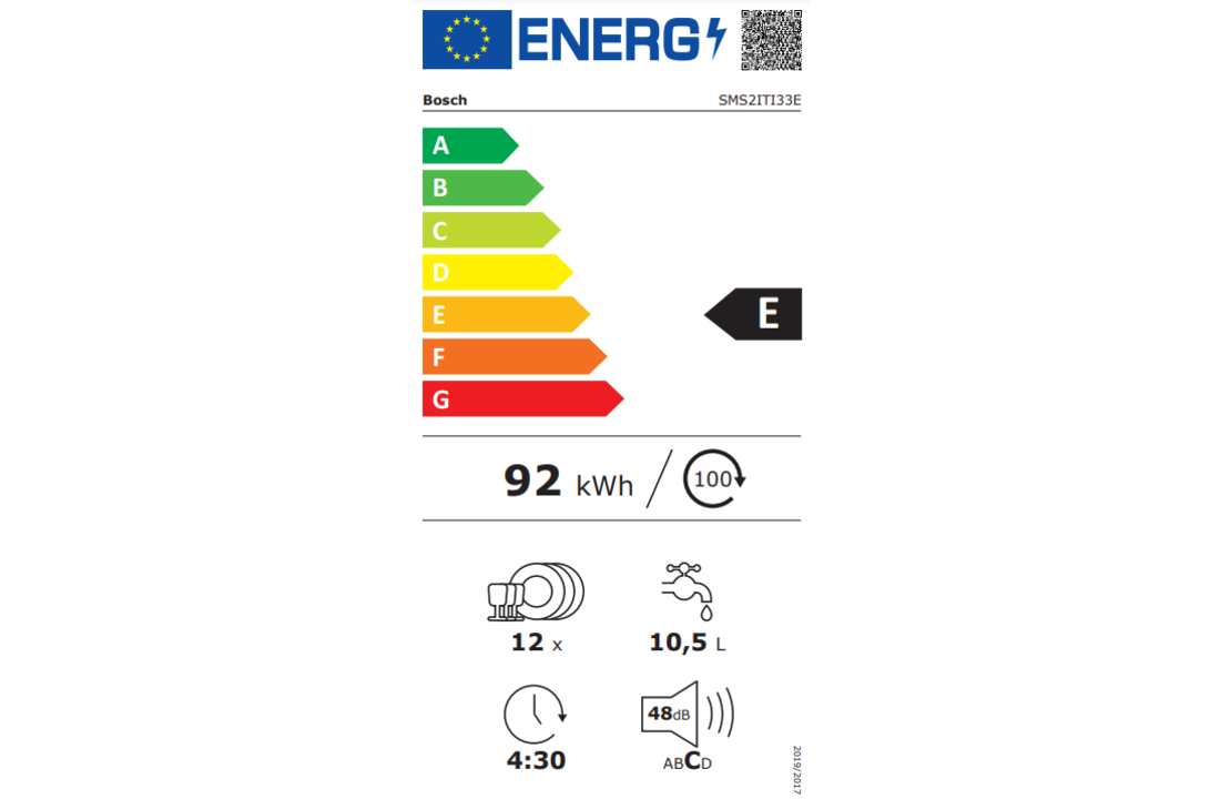 Bosch SMS2ITI33E - Vrijstaande vaatwasser