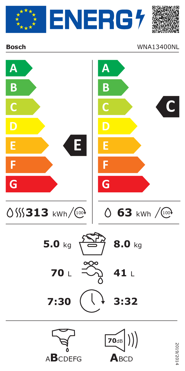 Bosch WNA13400NL - Was-droogcombinatie