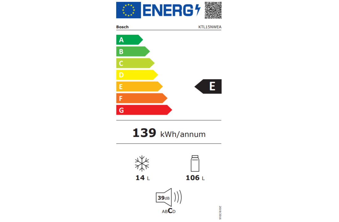 Bosch KTL15NWEA - Koel-vriescombinatie