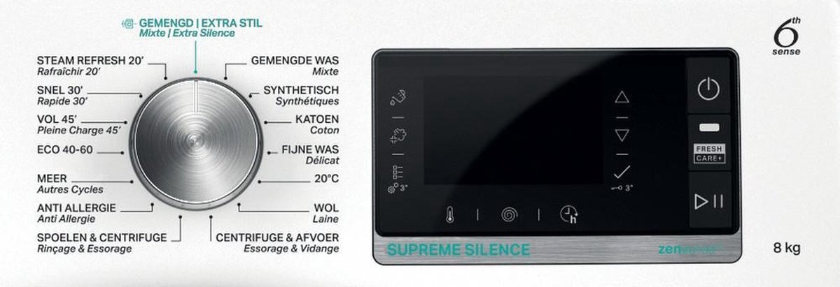 Whirlpool W7 W845WB BE  - Wasmachine