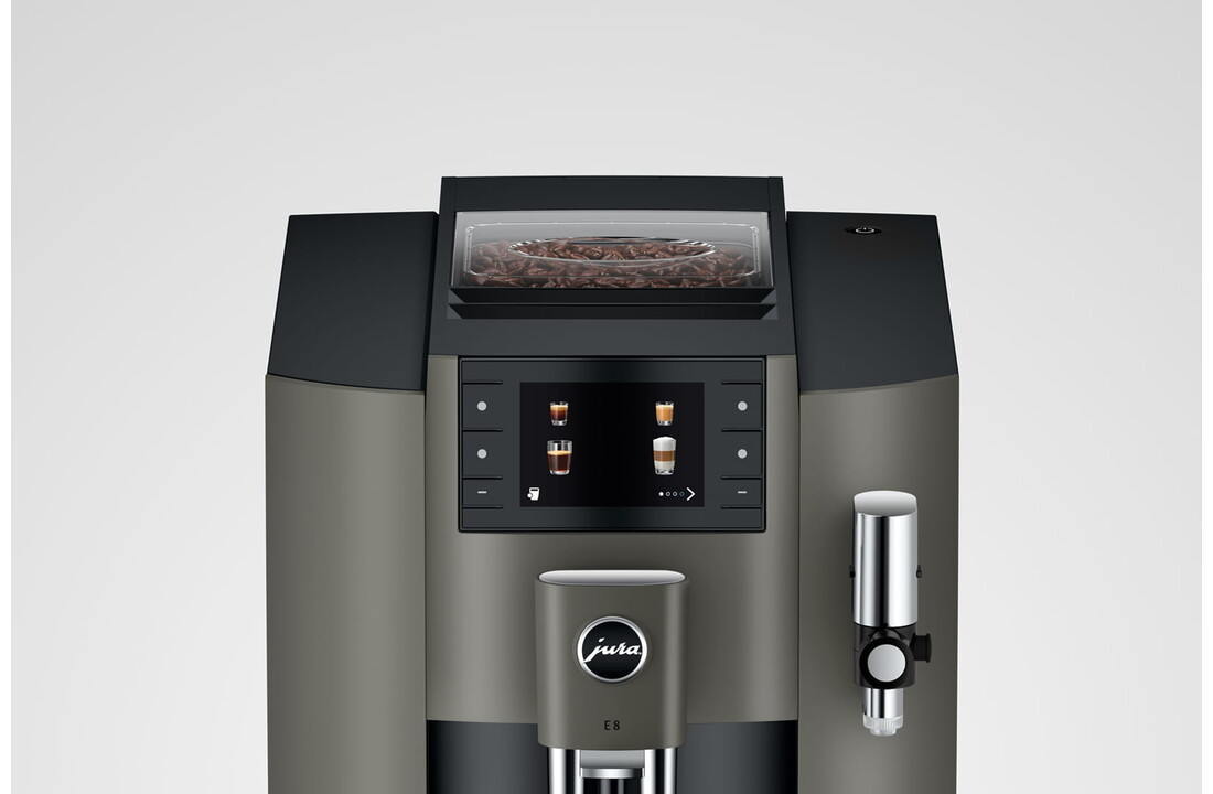 E8 Dark Inox (EC) - Koffiemachine volautomaat.