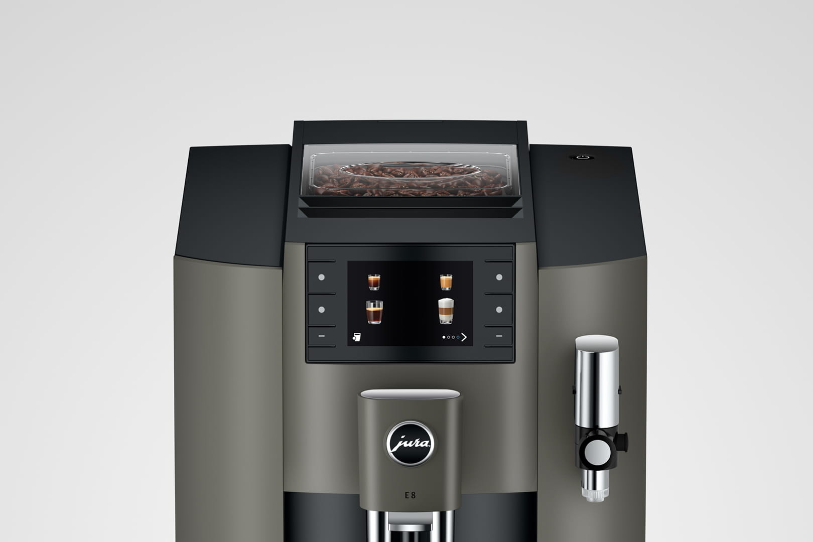 E8 Dark Inox (EC) - Koffiemachine volautomaat.