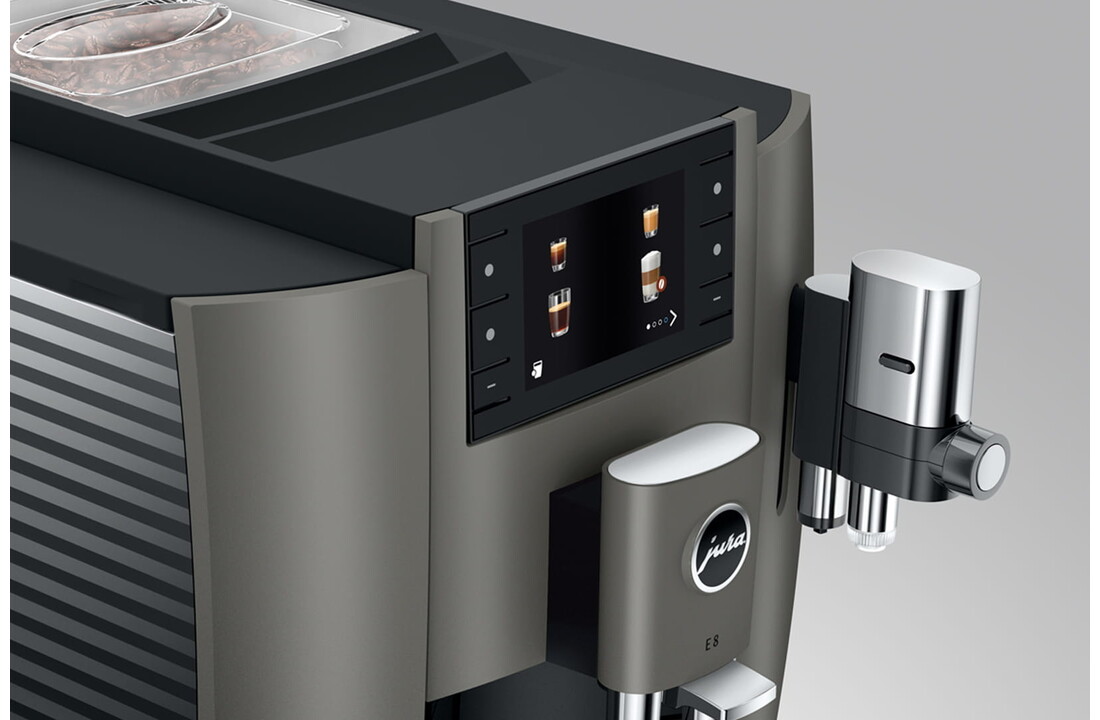 E8 Dark Inox (EC) - Koffiemachine volautomaat.