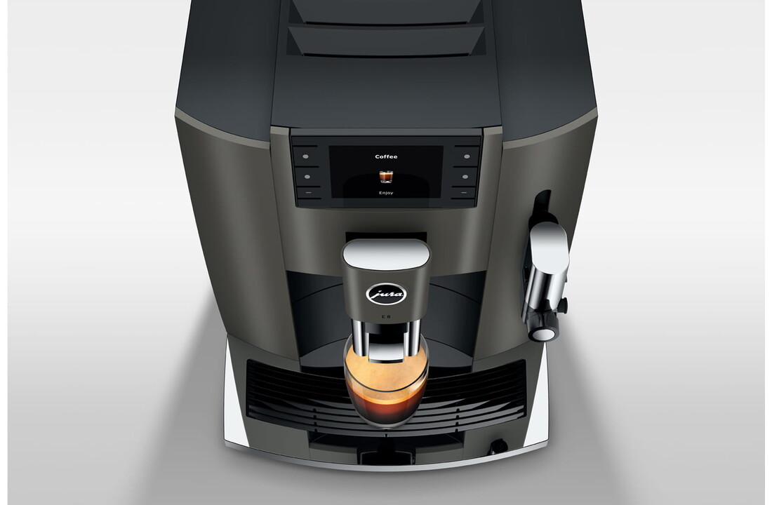 E8 Dark Inox (EC) - Koffiemachine volautomaat.