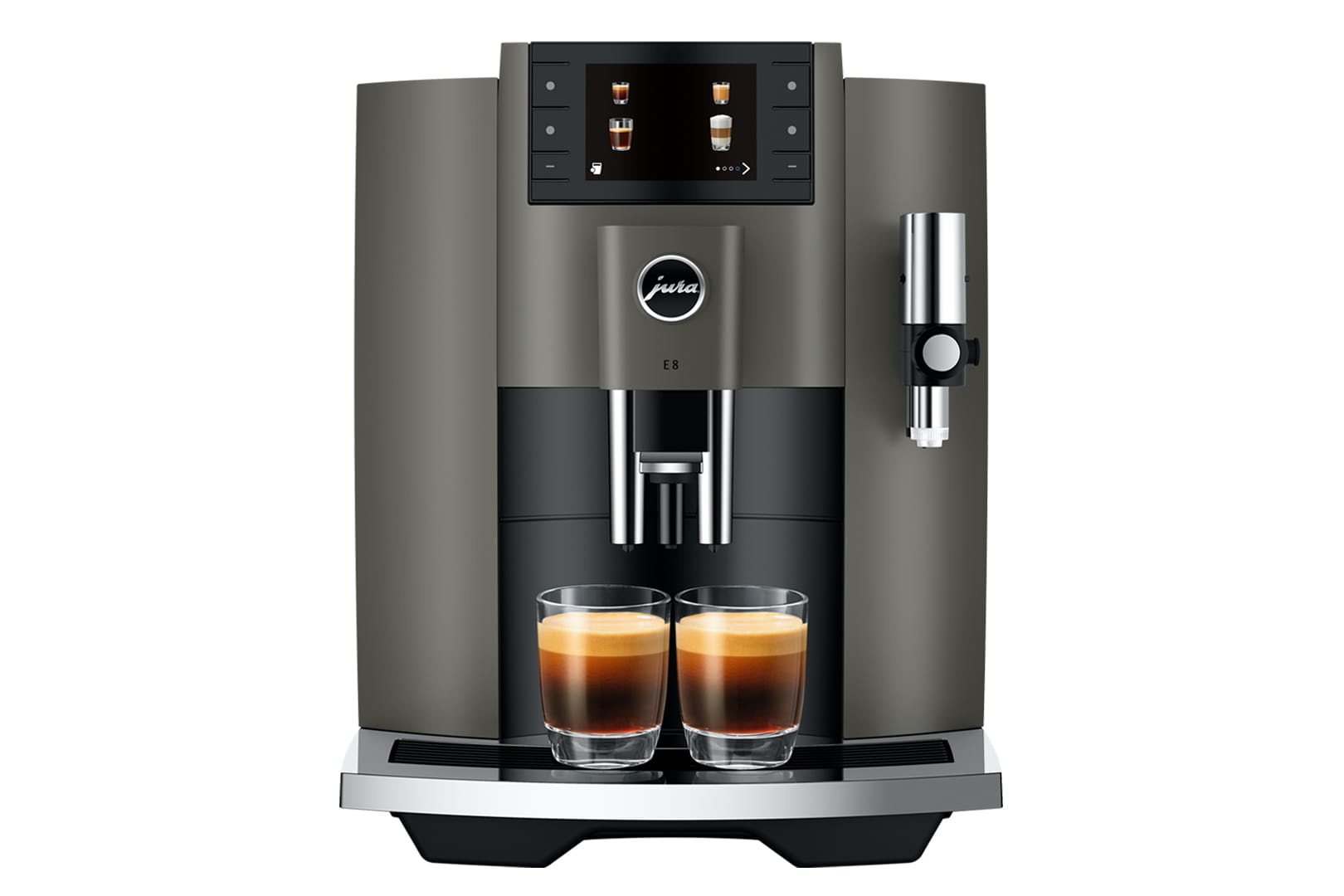 E8 Dark Inox (EC) - Koffiemachine volautomaat.