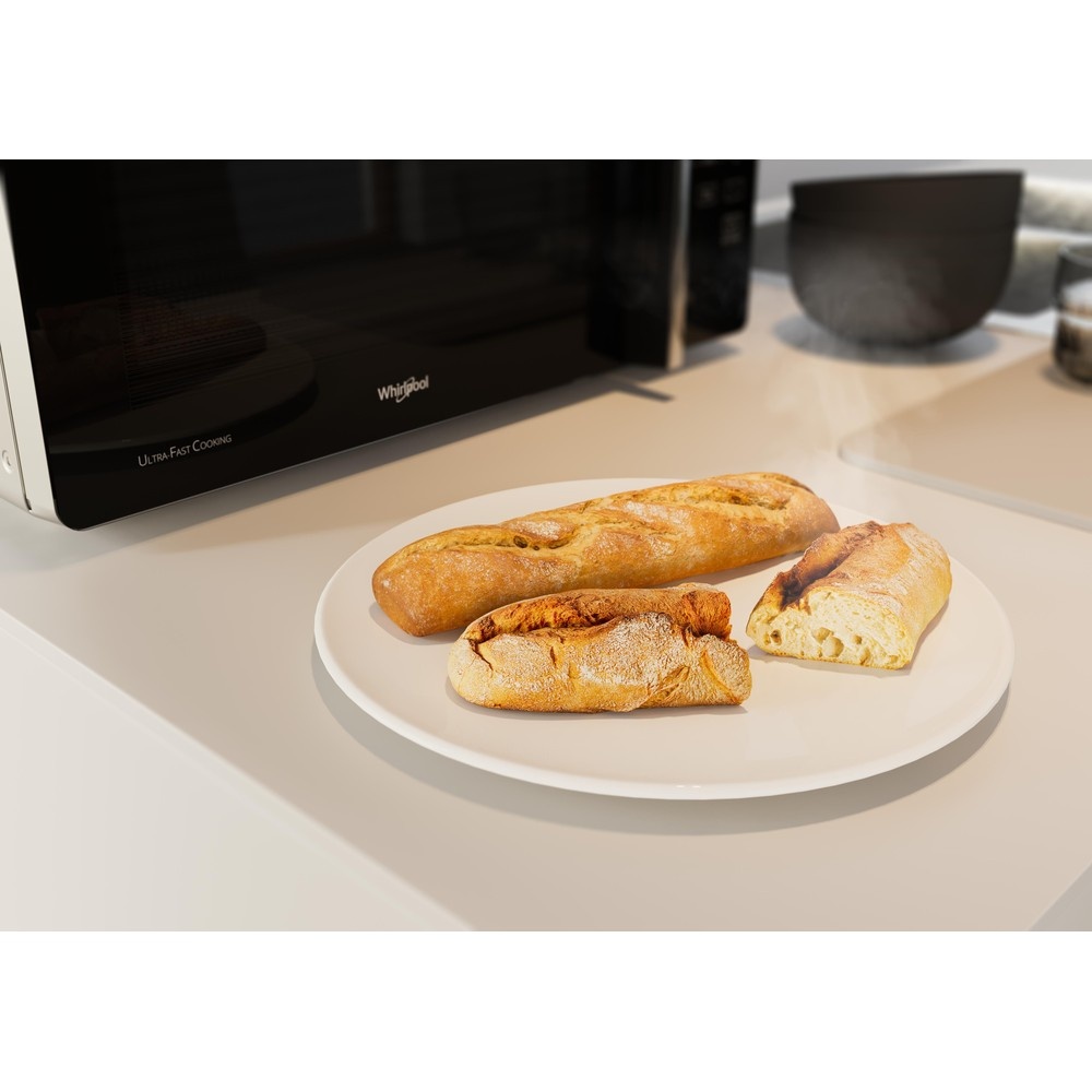 Whirlpool MCP 349 SL Combimagnetron zilver.