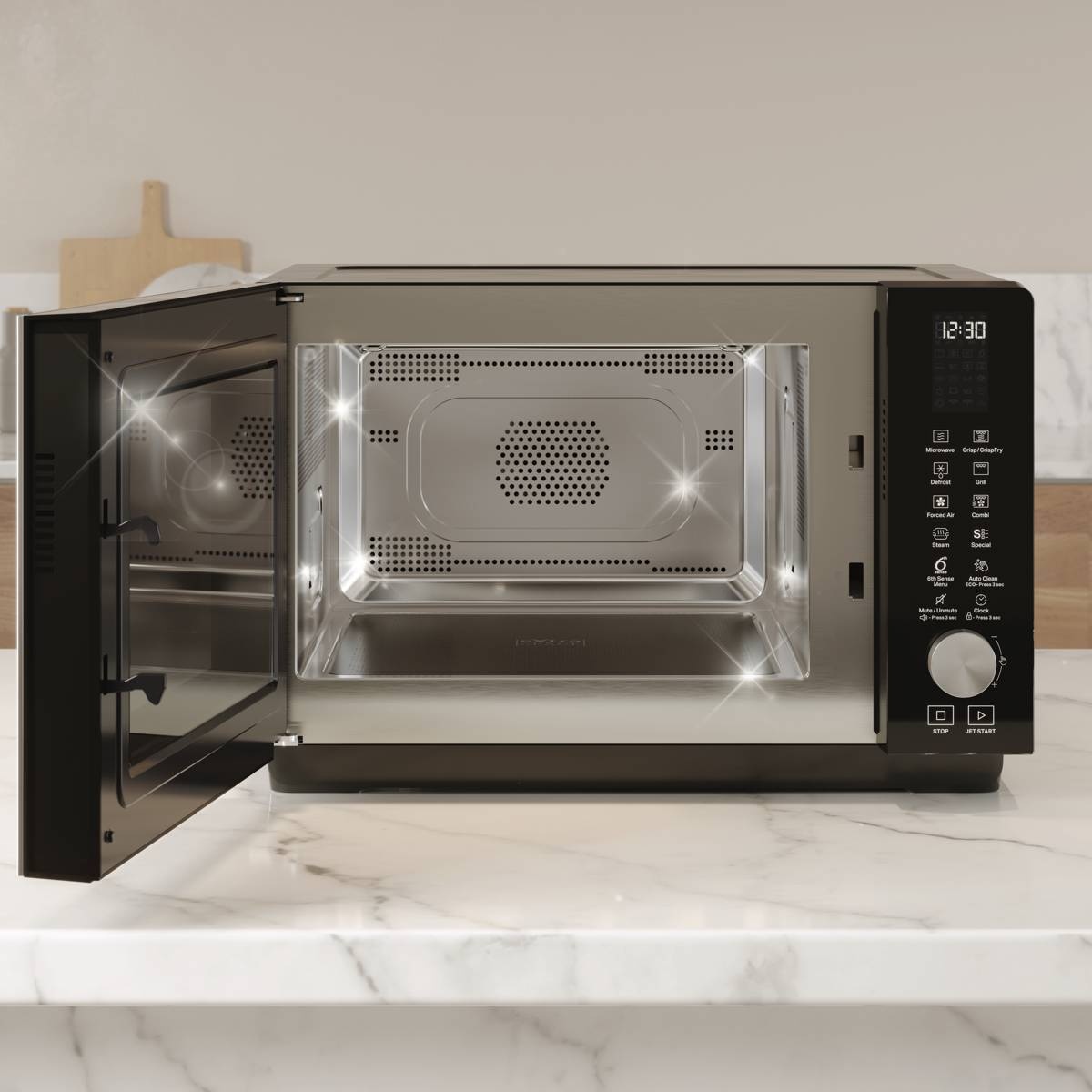 Whirlpool MCP 349 SL Combimagnetron zilver.