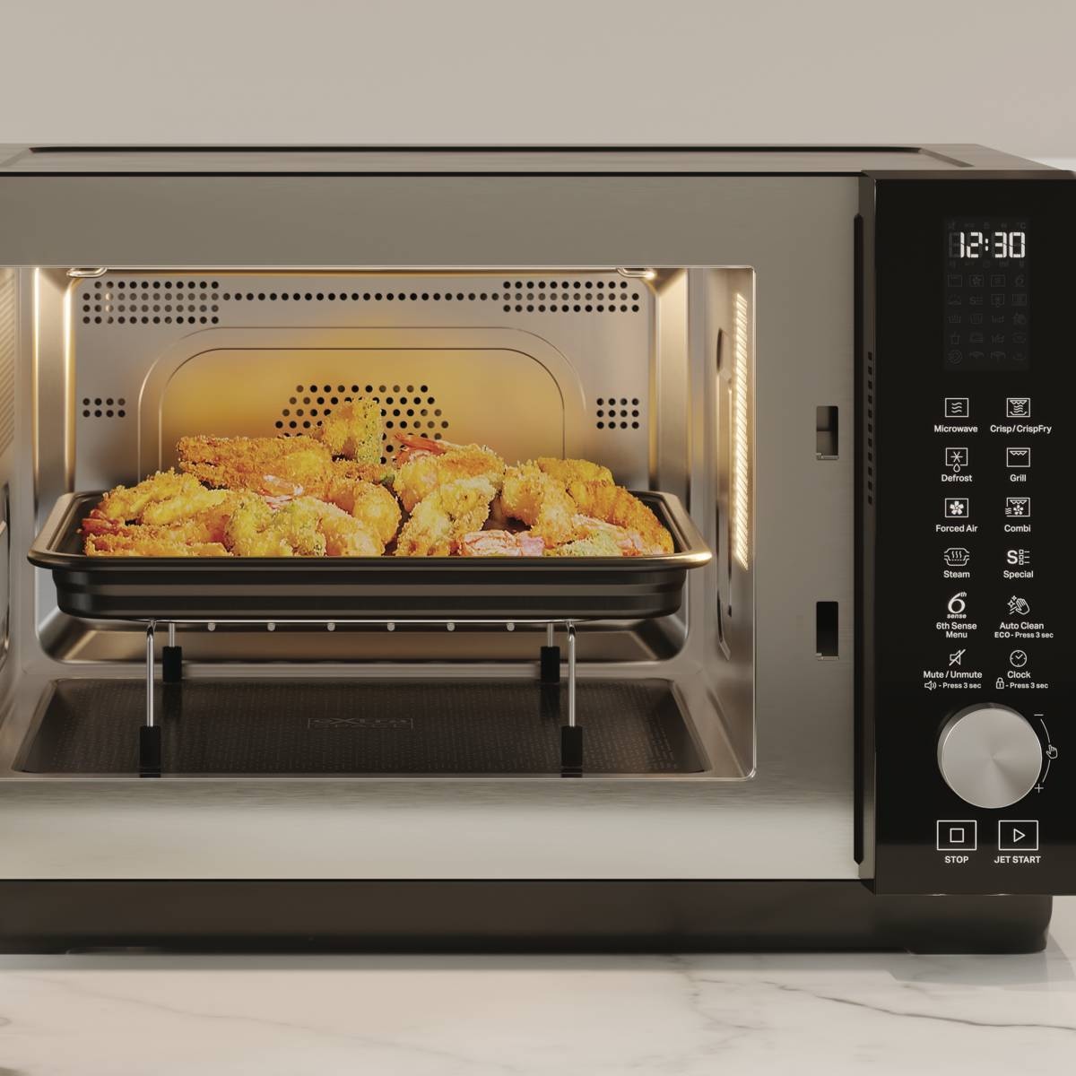 Whirlpool MCP 349 SL Combimagnetron zilver.