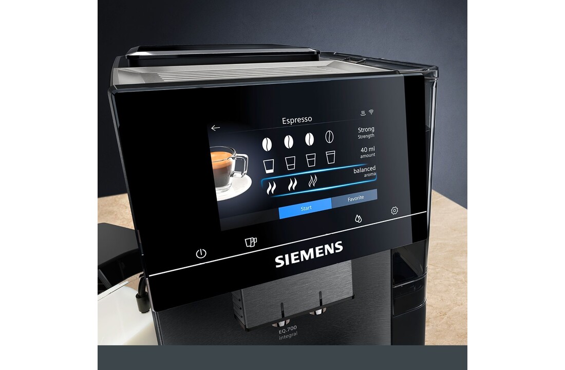 Siemens EQ.700 Integral TQ707DF5 Dark Inox Koffiemachine PIEST.nl