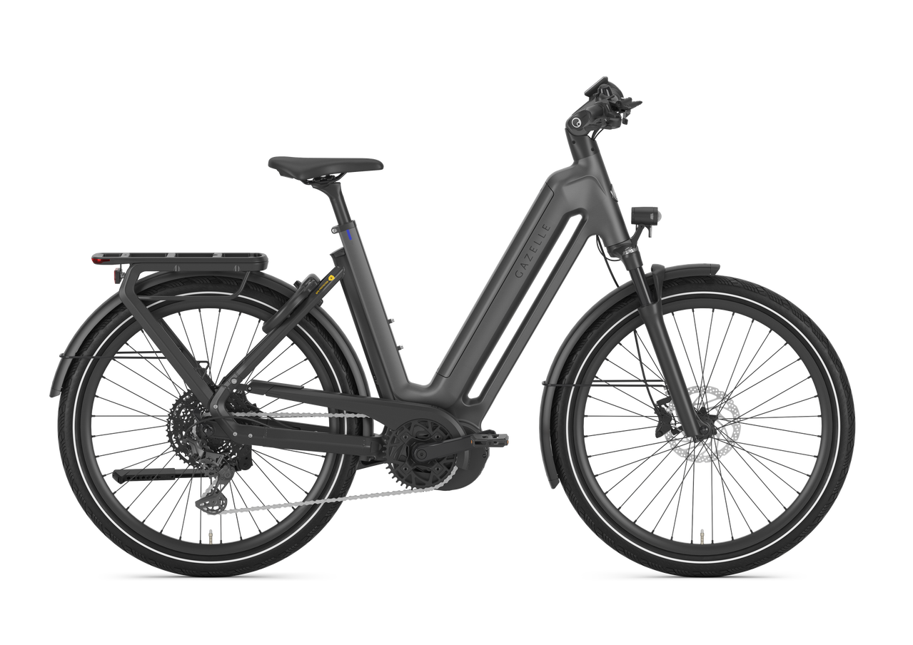 Gazelle Eclipse T11 HMB 750Wh Dames - Anthracite grey mat