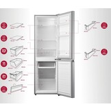 Inventum KV1500S - Koel-vriescombinatie