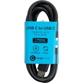 Grab 'N Go USB-C kabel Zwart 1 meter