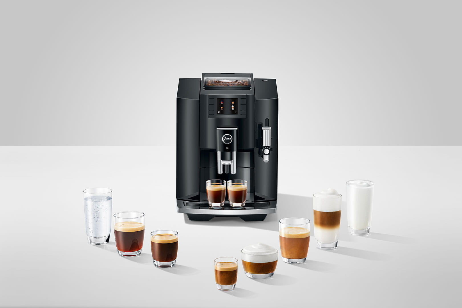 JURA E8 Piano Black (EC) - Koffiemachine.
