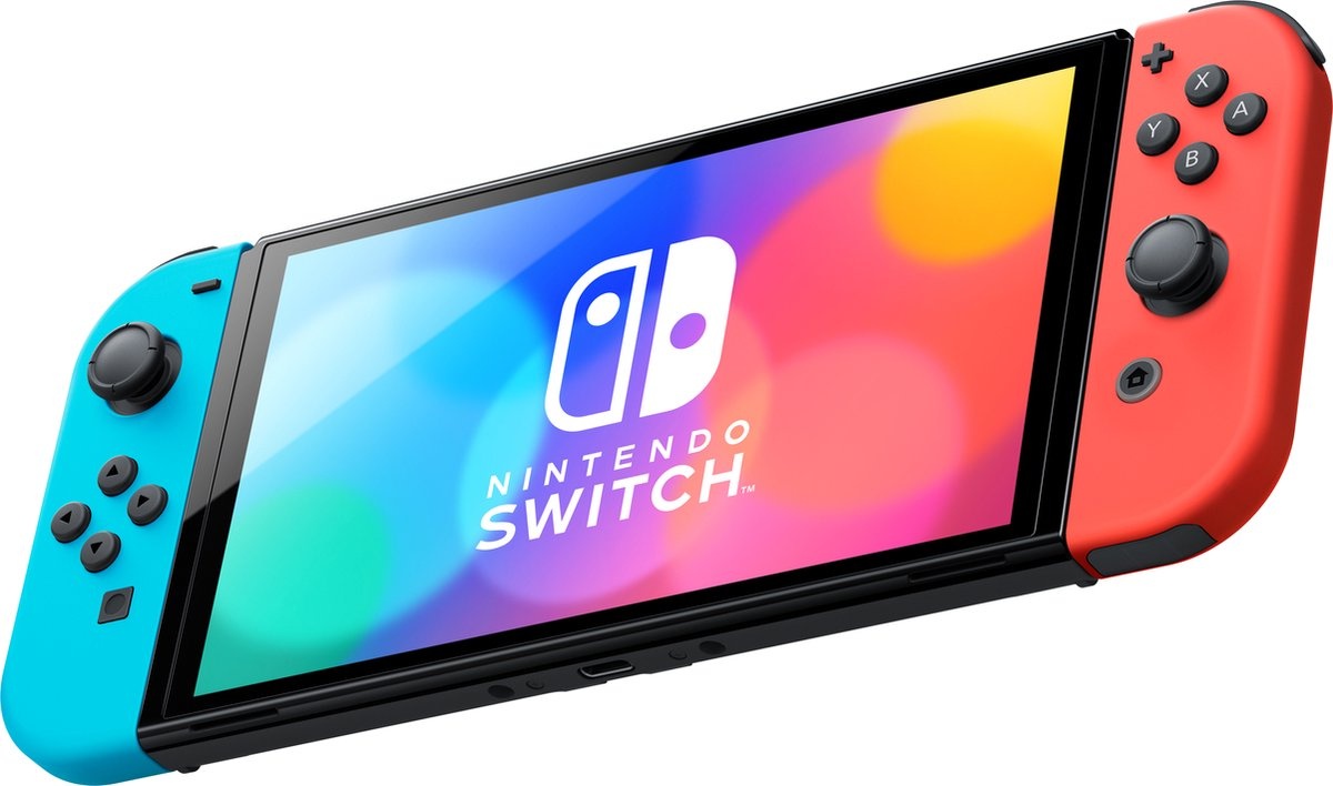 Nintendo Switch OLED Blauw/Rood PIEST.nl