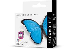 SecondLife HP 301 XL Color - Inktcartridge