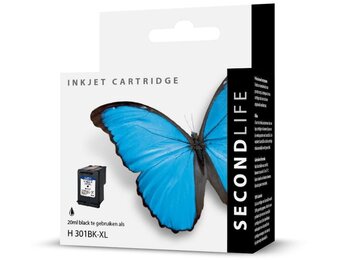 SecondLife HP 301 XL Zwart - Inktcartridge