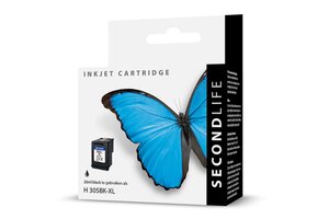 SecondLife HP 305 XL Zwart - Inktcartridge