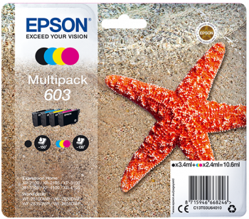 Epson 603 Multipack (zwart + 3 kleuren) - Inktcartridge